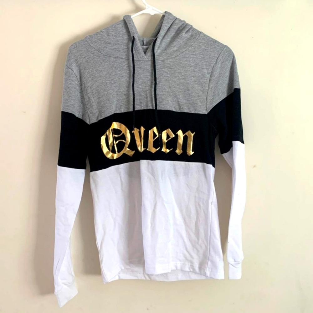 Color Block Hoodie Pull Over